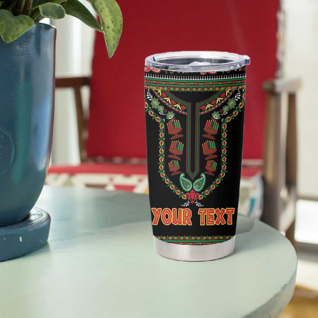 Personalized Afro-American Kwanzaa Tumbler Cup Dashiki Mix Paisley Pattern