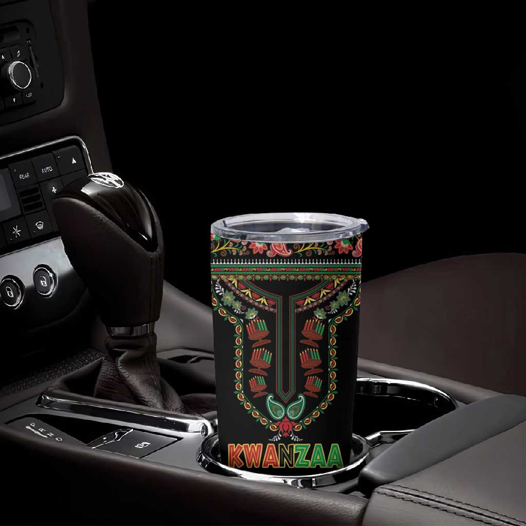 Personalized Afro-American Kwanzaa Tumbler Cup Dashiki Mix Paisley Pattern