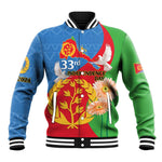 Eritrea Independence Day Baseball Jacket Eritrean Olive Branches 33rd Anniversary LT14