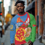Eritrea Independence Day Long Sleeve Shirt Eritrean Olive Branches 33rd Anniversary LT14