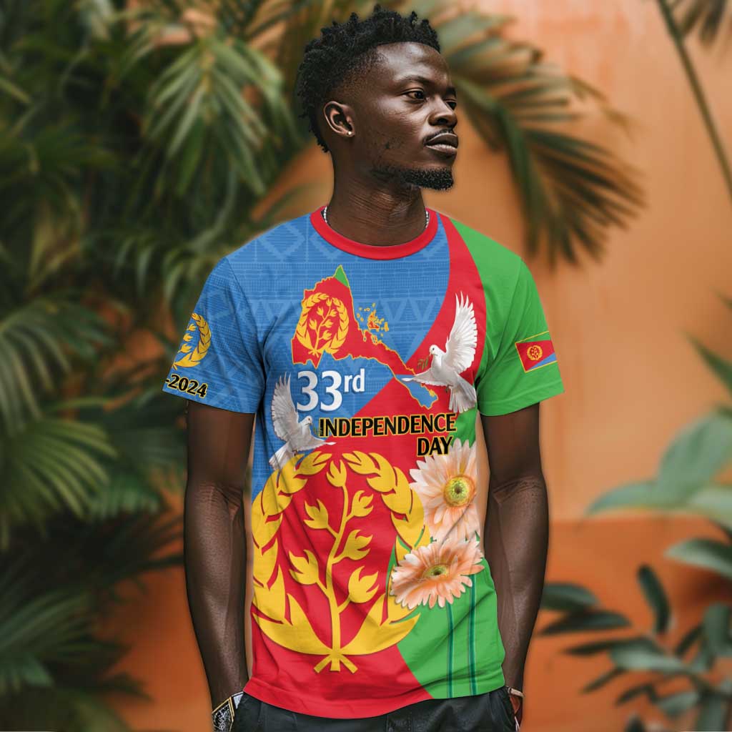 Eritrea Independence Day T shirt Eritrean Olive Branches 33rd Anniversary