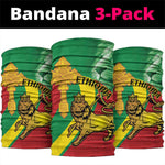 Ethiopia National Day Neck Gaiter Ethiopia Lion of Judah African Pattern LT14