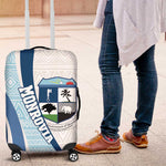 Afro Liberia Monrovia Capital Luggage Cover African Pattern Curves Style