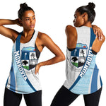 Afro Liberia Monrovia Capital Women Racerback Tank African Pattern Curves Style