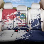Afro Liberia 1847 Independence Day Back Car Seat Cover Coat Of Arms Grunge Style