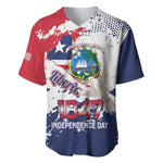 Afro Liberia 1847 Independence Day Baseball Jersey Coat Of Arms Grunge Style