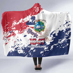 Afro Liberia 1847 Independence Day Hooded Blanket Coat Of Arms Grunge Style