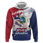 Afro Liberia 1847 Independence Day Hoodie Coat Of Arms Grunge Style