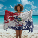 Afro Liberia 1847 Independence Day Sarong Coat Of Arms Grunge Style