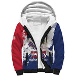 Afro Liberia 1847 Independence Day Sherpa Hoodie Coat Of Arms Grunge Style