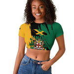 Jumieka Independence Day Raglan Cropped T shirt Jamaica One People, One Nation