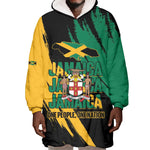 Jumieka Independence Day Wearable Blanket Hoodie Jamaica One People, One Nation