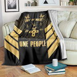 Jumieka Independence Day Blanket Out Of Many, One People Gold Color