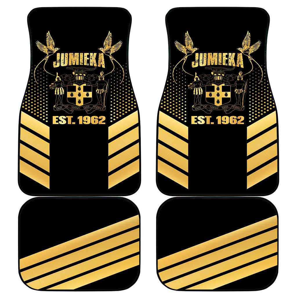 Jumieka Independence Day Car Mats Out Of Many, One People Gold Color