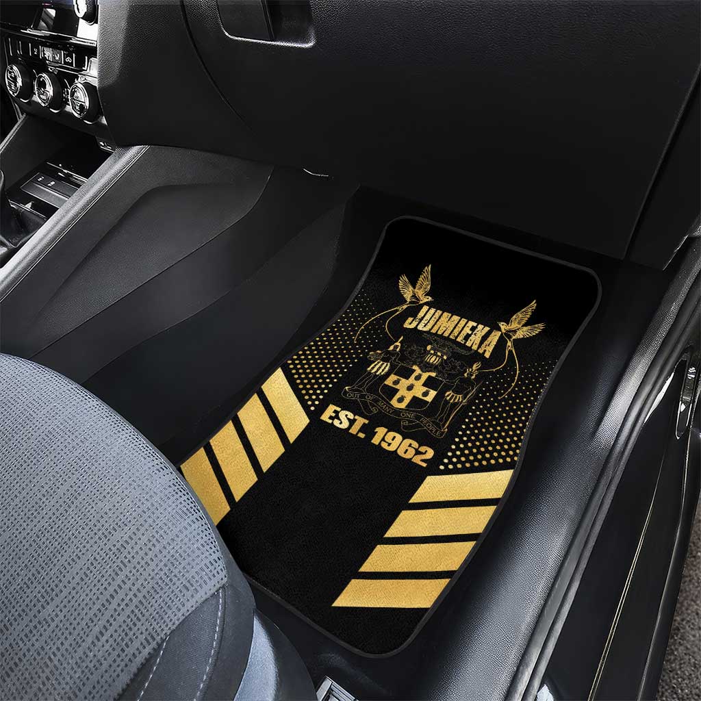 Jumieka Independence Day Car Mats Out Of Many, One People Gold Color