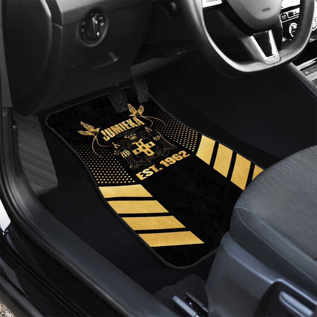 Jumieka Independence Day Car Mats Out Of Many, One People Gold Color