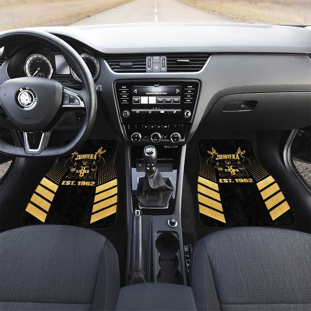 Jumieka Independence Day Car Mats Out Of Many, One People Gold Color