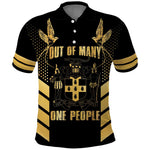 Jumieka Independence Day Polo Shirt Out Of Many, One People Gold Color