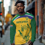 Custom South Africa Cricket Long Sleeve Shirt Go Champions World Cup Proteas LT14