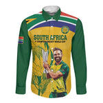 South Africa Cricket Long Sleeve Button Shirt 1st Champions World Cup Proud Of Our Boys