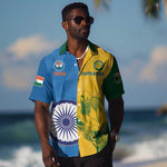 Custom India And South Africa Cricket Hawaiian Shirt 2024 Together Dynamic Version