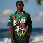 Nigeria Independence Day Hawaiian Shirt Happy 64 Years Of Anniversary African Pattern