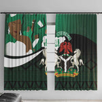 Nigeria Independence Day Window Curtain Happy 64 Years Of Anniversary African Pattern