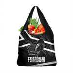South Africa Freedom Day Grocery Bag Nelson Mandela With Map