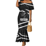 South Africa Freedom Day Mermaid Dress Nelson Mandela With Map