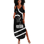 South Africa Freedom Day Summer Maxi Dress Nelson Mandela With Map