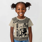 South Africa Nelson Mandela - Father Of Nation Kid T shirt Vintage African Pattern