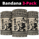South Africa Nelson Mandela - Father Of Nation Neck Gaiter Vintage African Pattern LT14