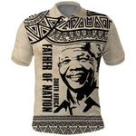 South Africa Nelson Mandela - Father Of Nation Polo Shirt Vintage African Pattern