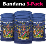 Custom Namibia Cricket Neck Gaiter 2024 Go Eagles African Pattern LT14