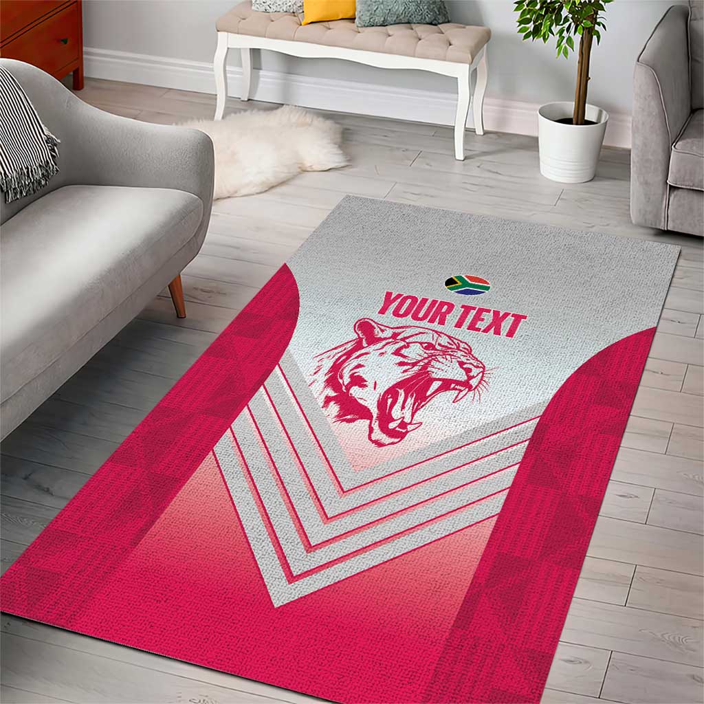 South Africa Rugby Custom Area Rug Come On Puma African Pattern