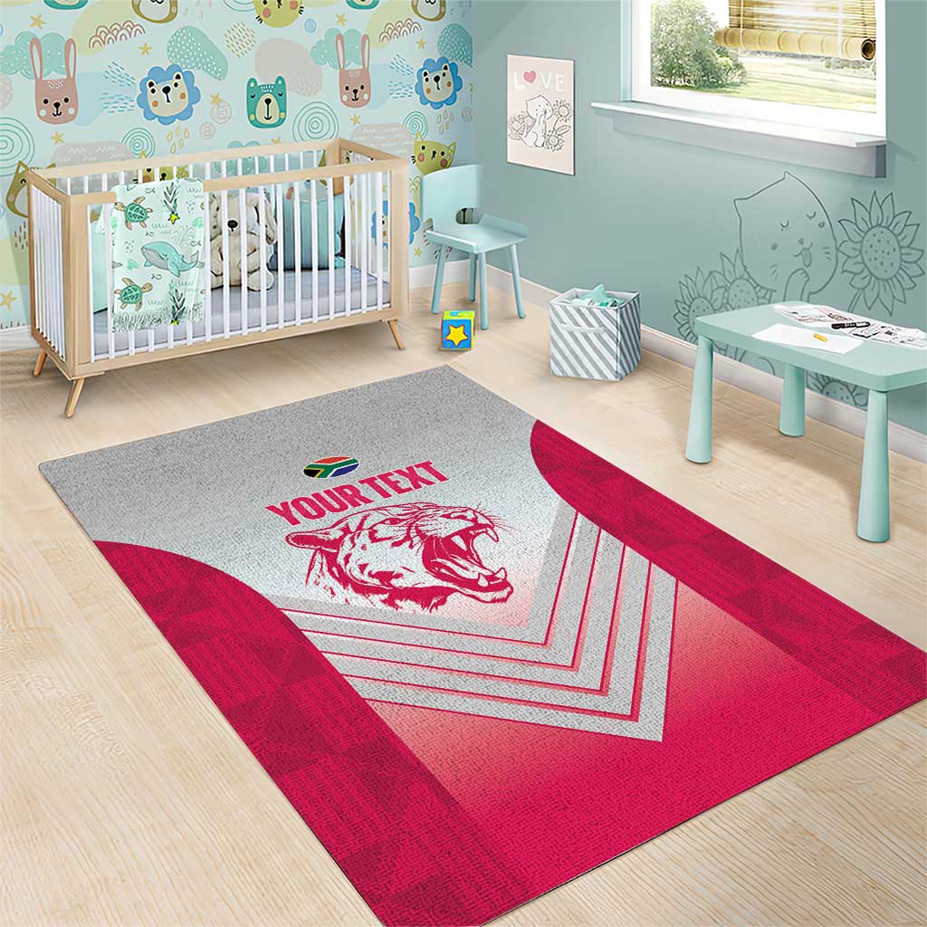 South Africa Rugby Custom Area Rug Come On Puma African Pattern