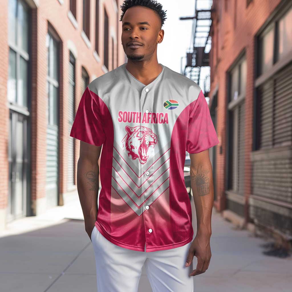 South Africa Rugby Custom Baseball Jersey Come On Puma African Pattern