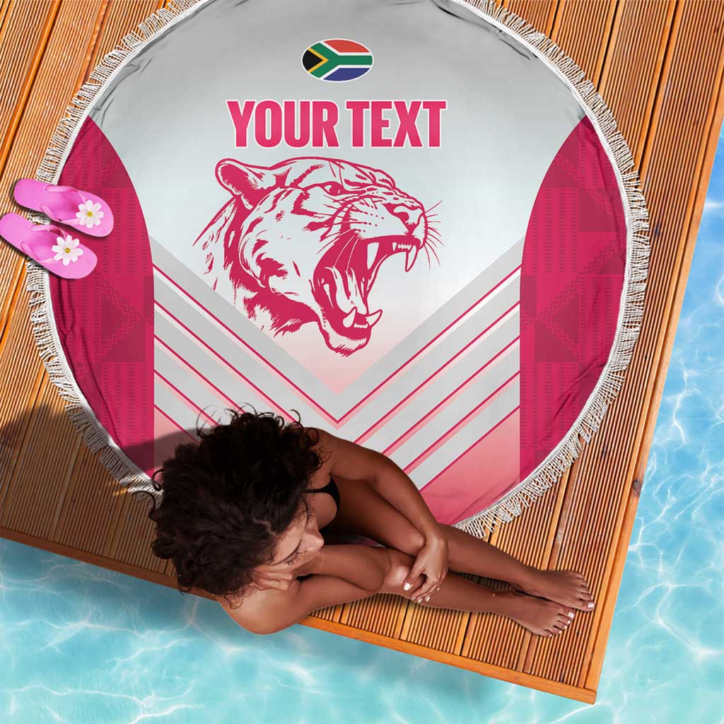 South Africa Rugby Custom Beach Blanket Come On Puma African Pattern