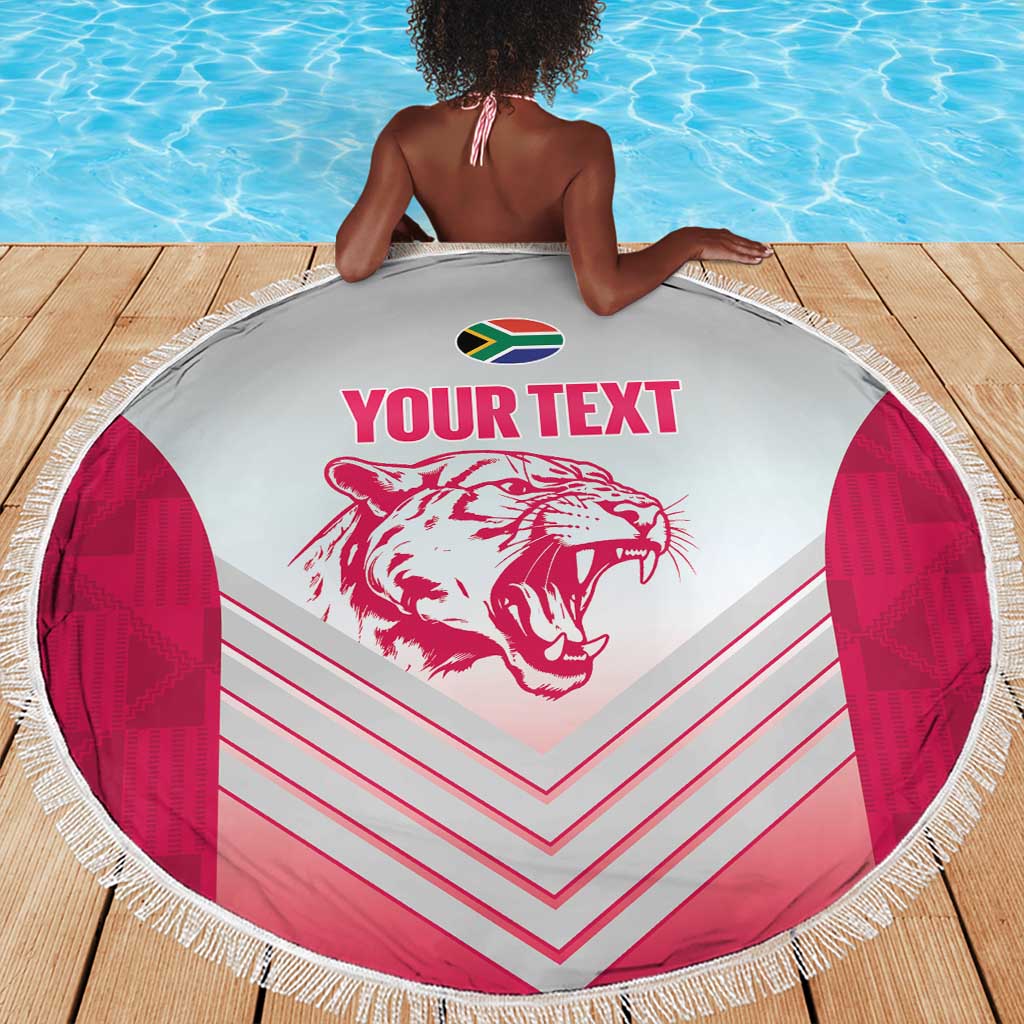 South Africa Rugby Custom Beach Blanket Come On Puma African Pattern