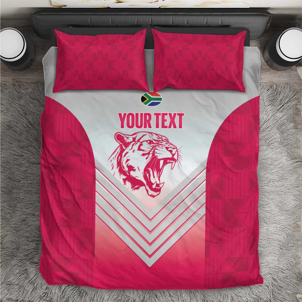 South Africa Rugby Custom Bedding Set Come On Puma African Pattern