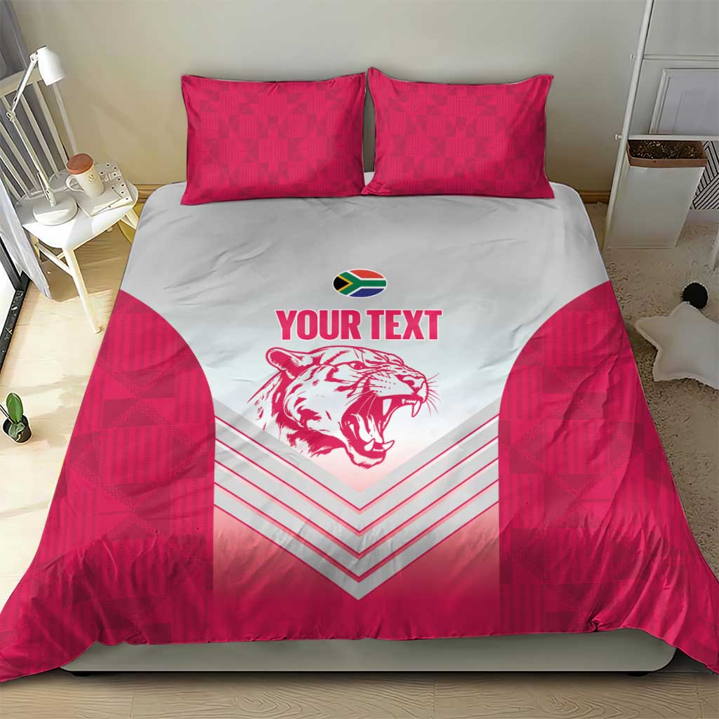 South Africa Rugby Custom Bedding Set Come On Puma African Pattern