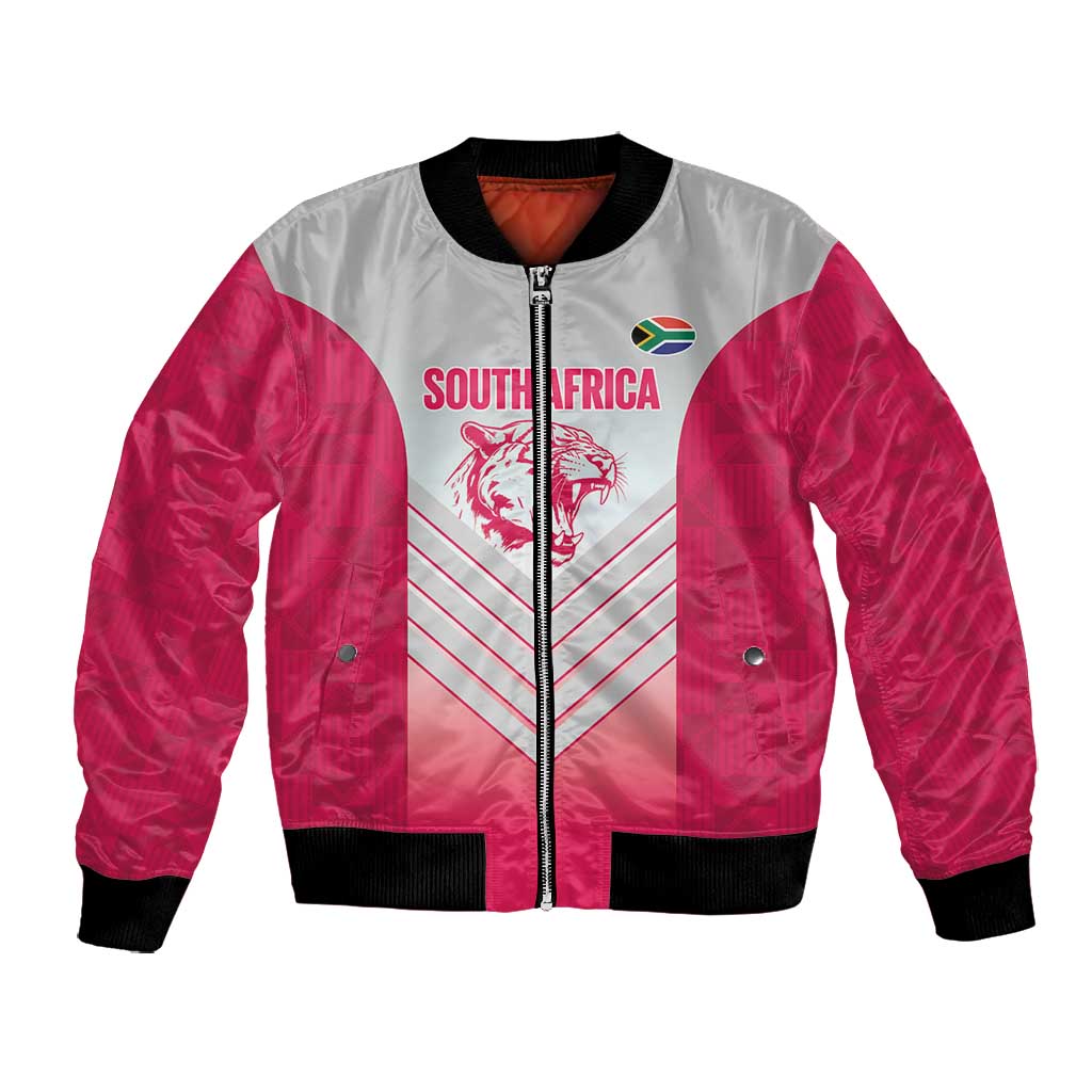 South Africa Rugby Custom Bomber Jacket Come On Puma African Pattern