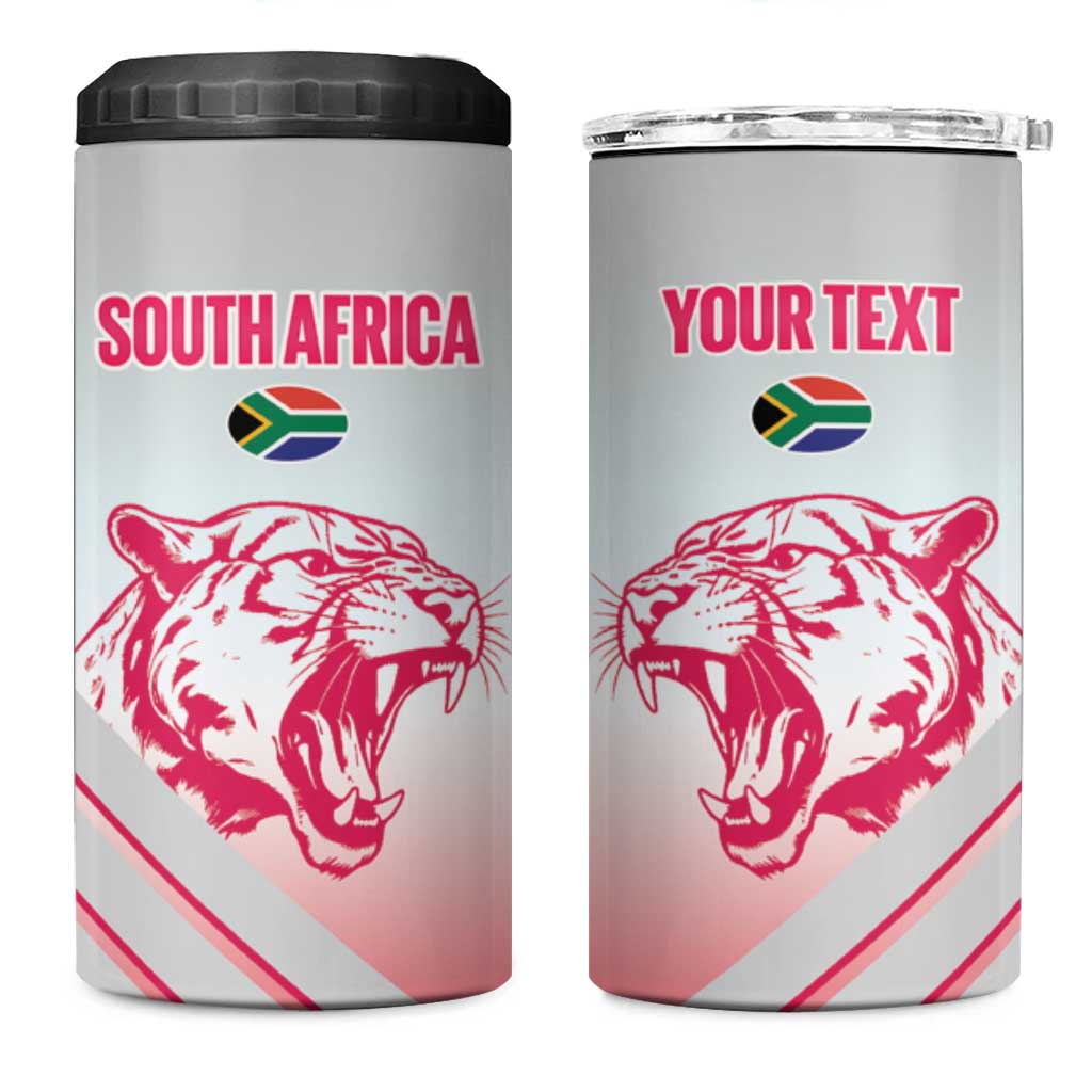 South Africa Rugby Custom 4 in 1 Can Cooler Tumbler Come On Puma African Pattern