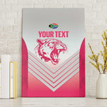 South Africa Rugby Custom Canvas Wall Art Come On Puma African Pattern