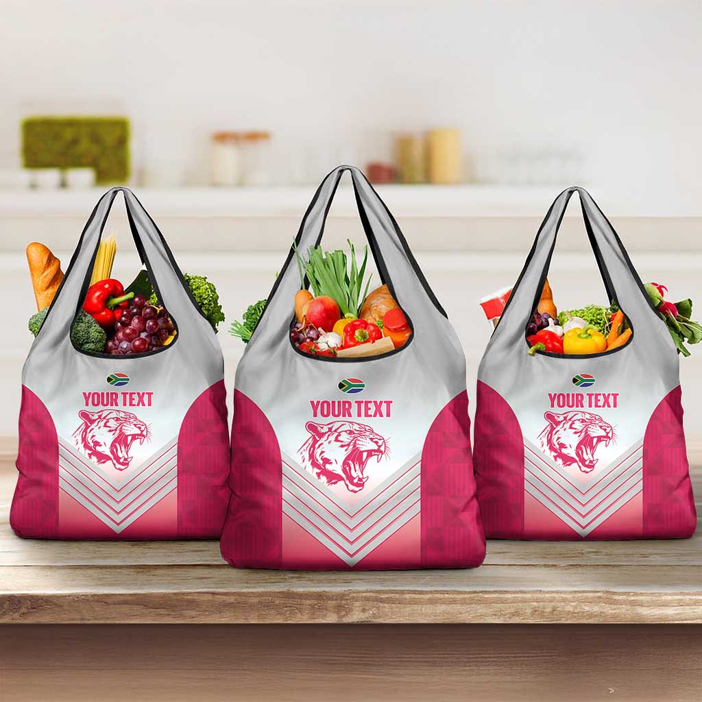 South Africa Rugby Custom Grocery Bag Come On Puma African Pattern