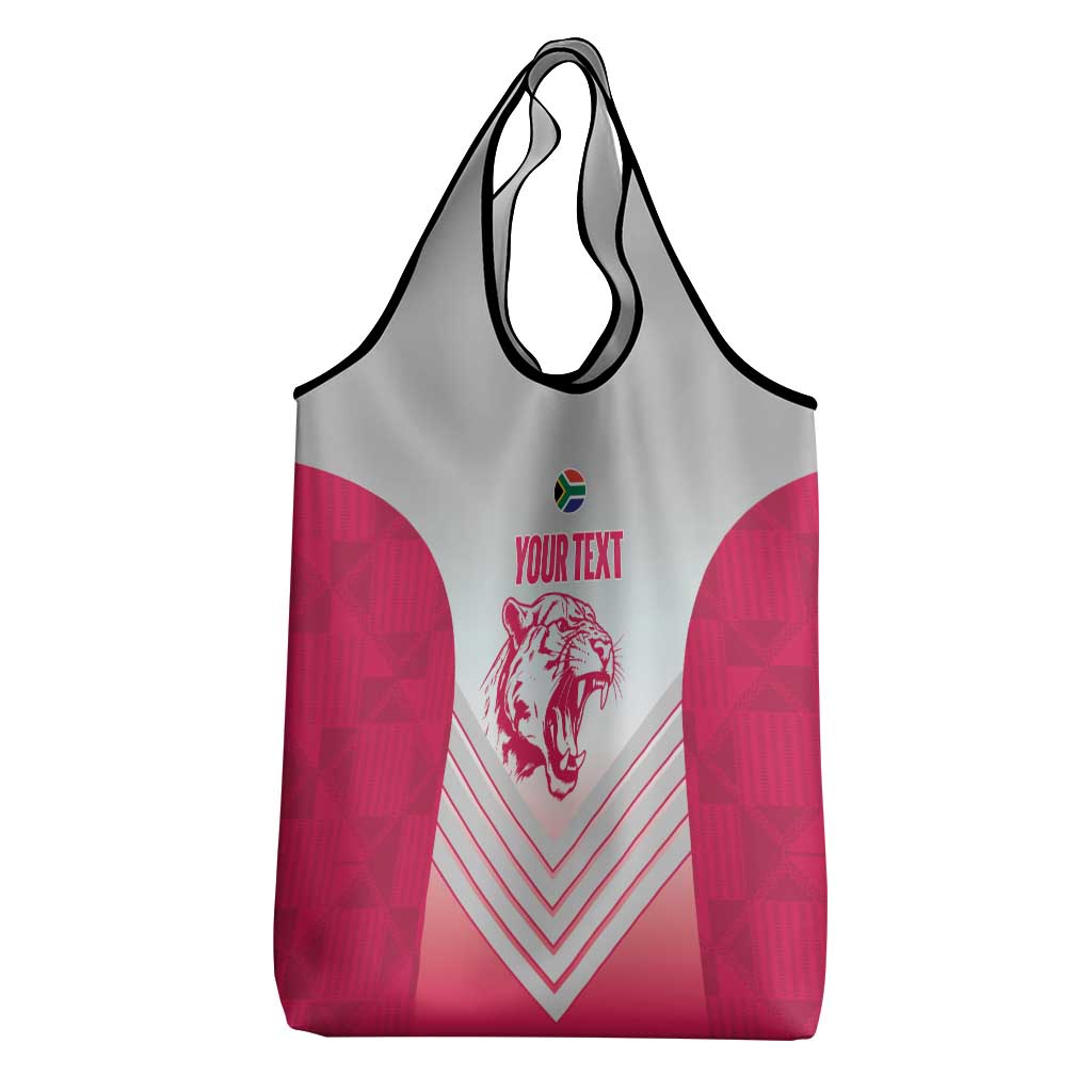South Africa Rugby Custom Grocery Bag Come On Puma African Pattern