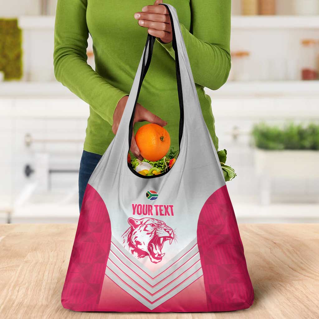 South Africa Rugby Custom Grocery Bag Come On Puma African Pattern