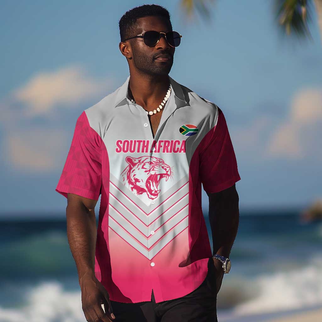 South Africa Rugby Custom Hawaiian Shirt Come On Puma African Pattern