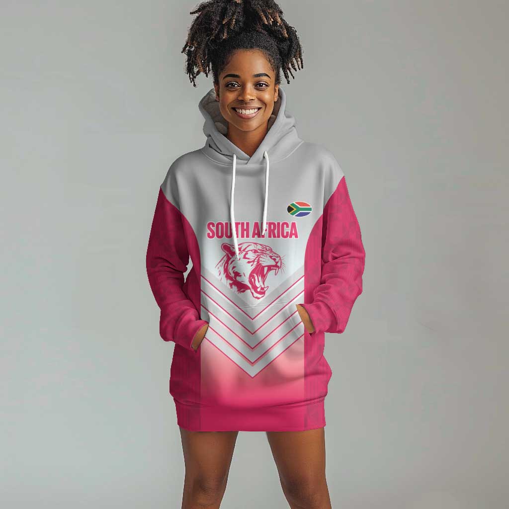 South Africa Rugby Custom Hoodie Dress Come On Puma African Pattern