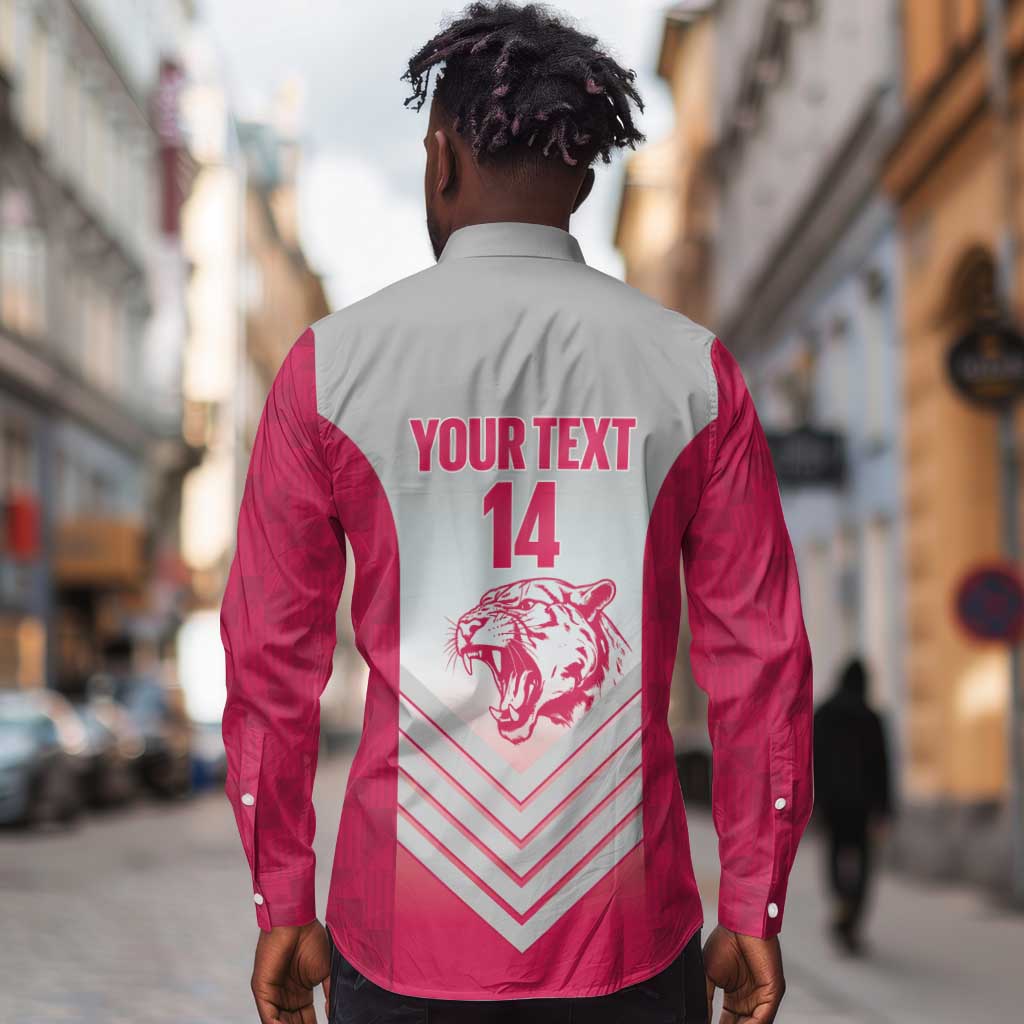 South Africa Rugby Custom Long Sleeve Button Shirt Come On Puma African Pattern